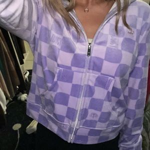 Purple Juicy Couture Velvet Zip-Up